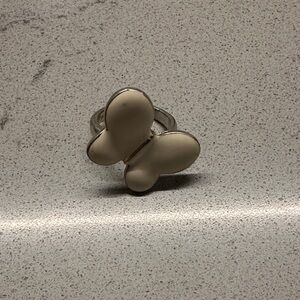 Butterfly Cocktail Ring in Cream